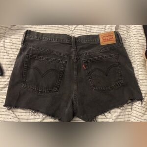 Levi's Dark Gray Denim Shorts for Women